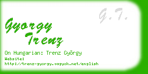 gyorgy trenz business card